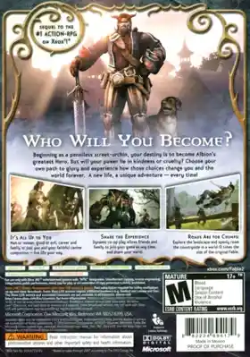 Fable 2 (USA) box cover back